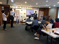 台北での指導碁会の横で純碁入門講座